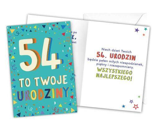 Karnet LKL-059 54 urodziny