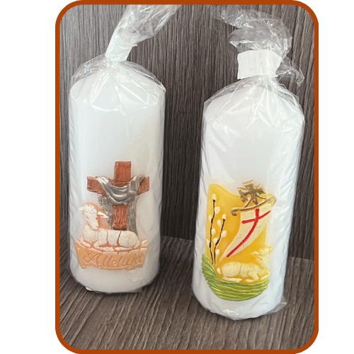 Świeca okolicznościowa mix-Wielkanoc 13x5cm