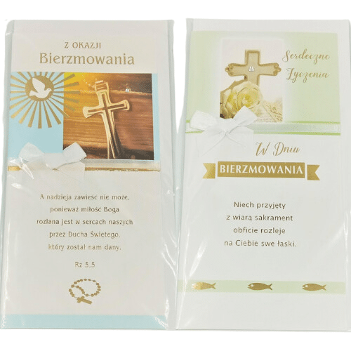 Karnet z życzeniami - Bierzmowanie