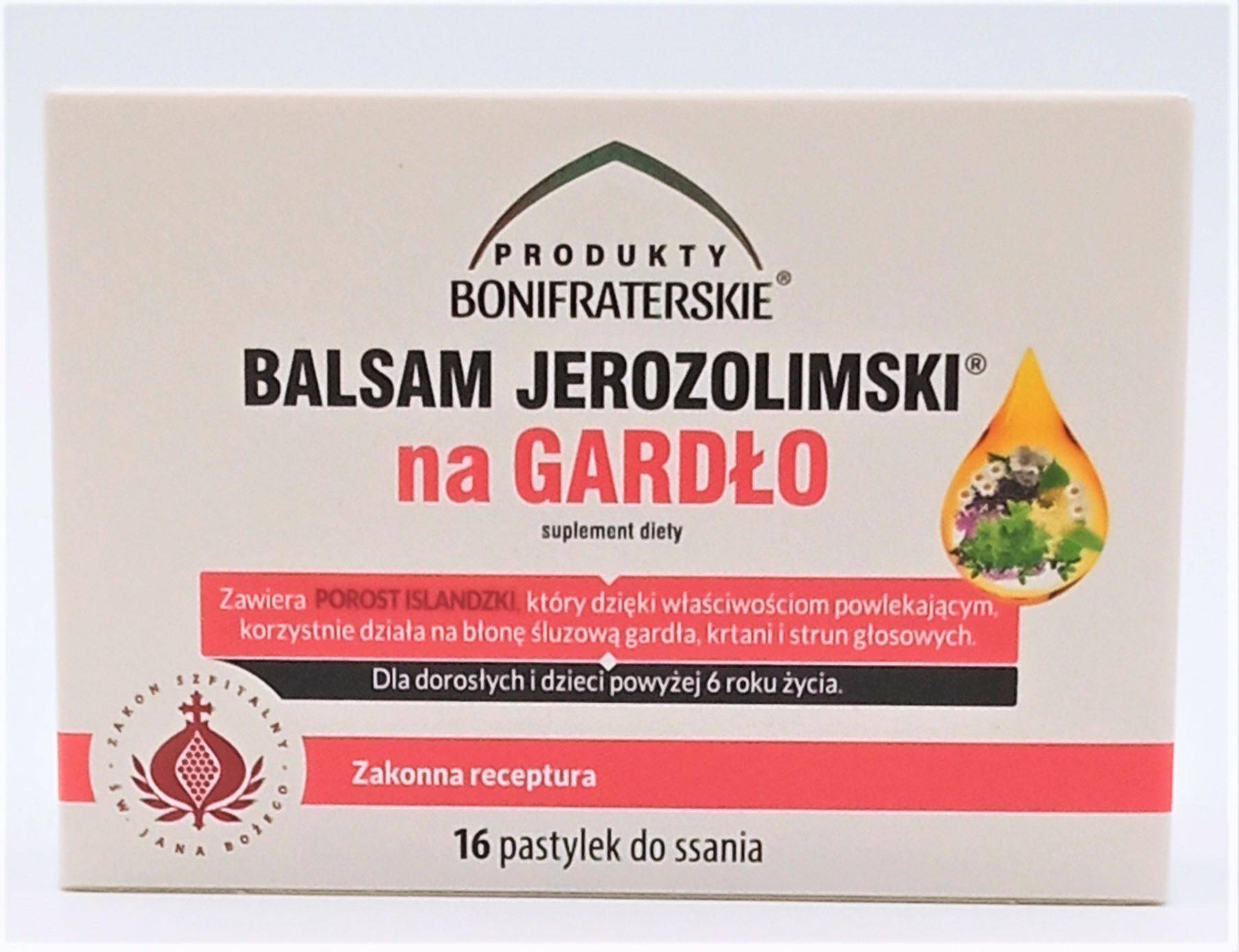 Balsam Jerozolimski na gardło