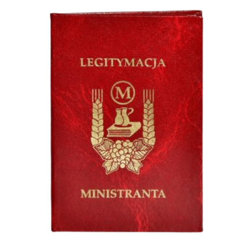 Legitymacja ministranta opr. twarda