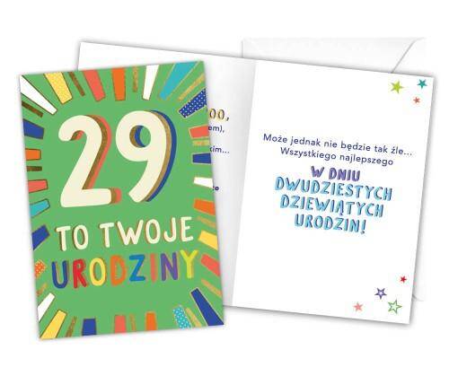 Karnet LKL-031 29 urodziny