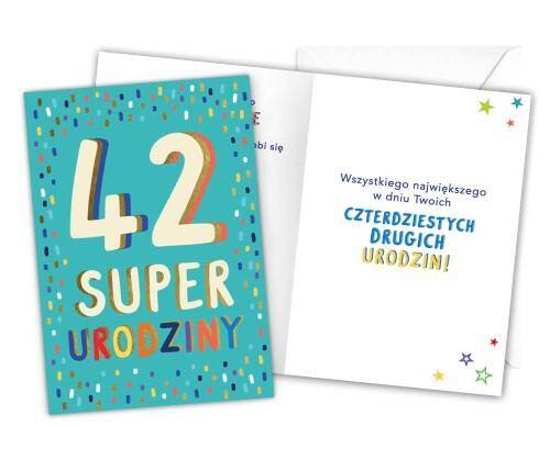 Karnet LKL-046 42 urodziny