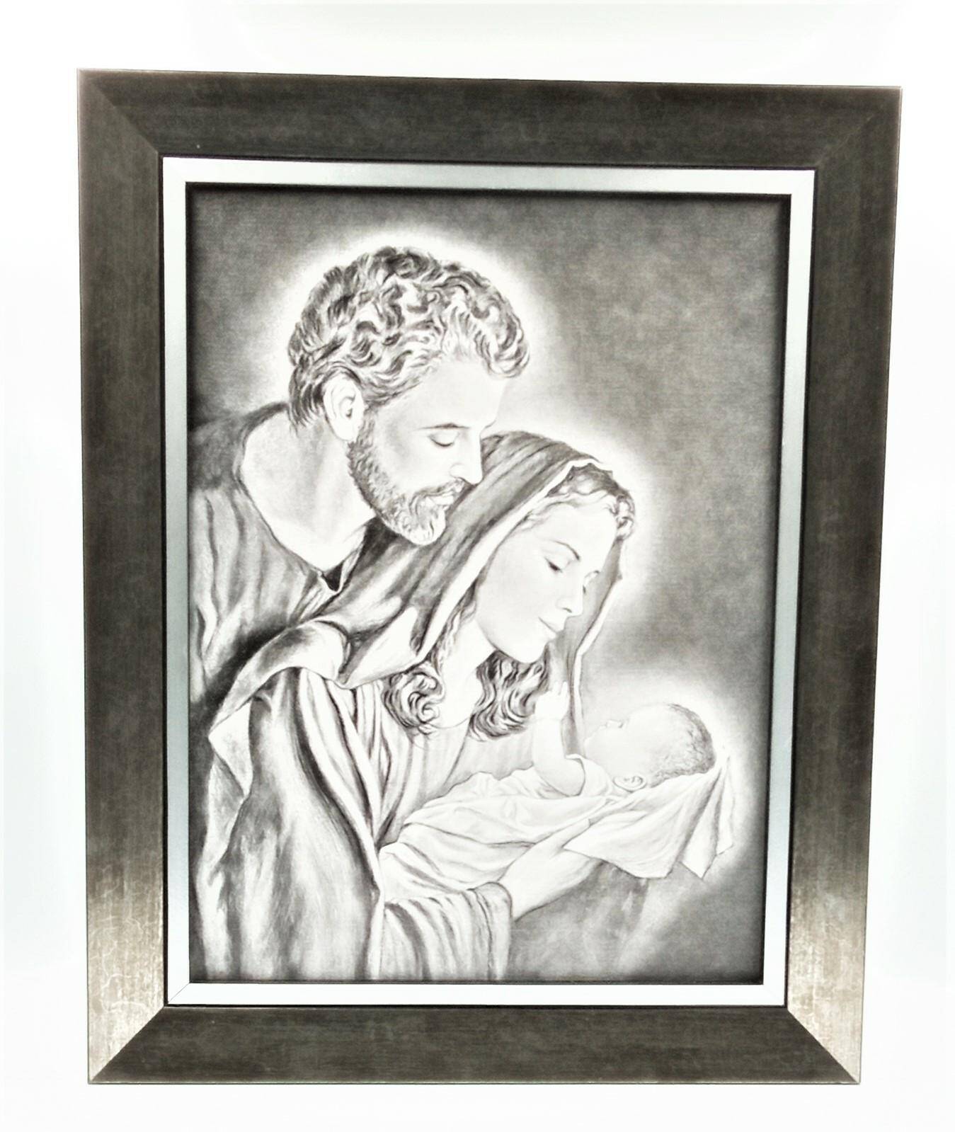 Obraz Św. Rodzina oledruk 48x38cm