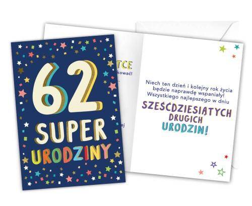 Karnet LKL-068 62 urodziny
