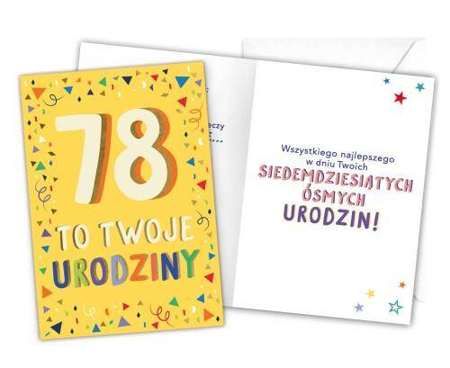 Karnet LKL-085 78 urodziny
