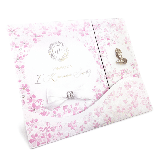 Album A4 Książeczka Komunia różowy