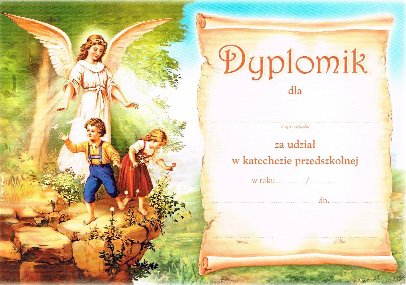 Dyplomik przedszkolaka (wzór 4)