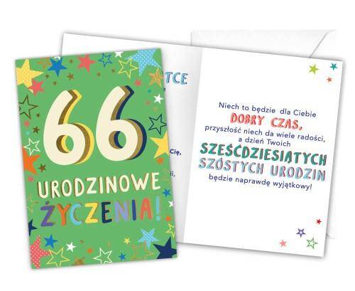Karnet LKL-072 66 urodziny