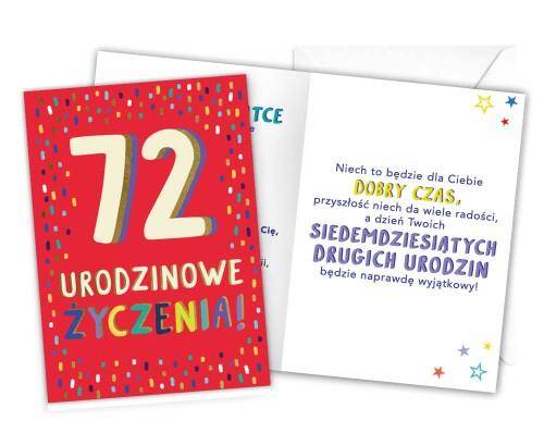 Karnet LKL-079 72 urodziny