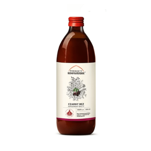 Czarny Bez 500ml - Sok Bonifraterski - odporność