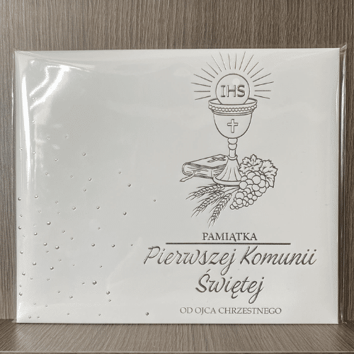Książeczka A4 Pamiątka Komunii od Ojca Chrzestnego