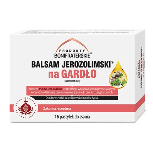 Balsam Jerozolimski na gardło 16 pastylek