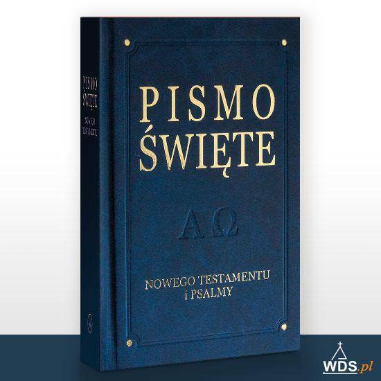 Pismo Św.NT z psalmami - granat, De Luxe