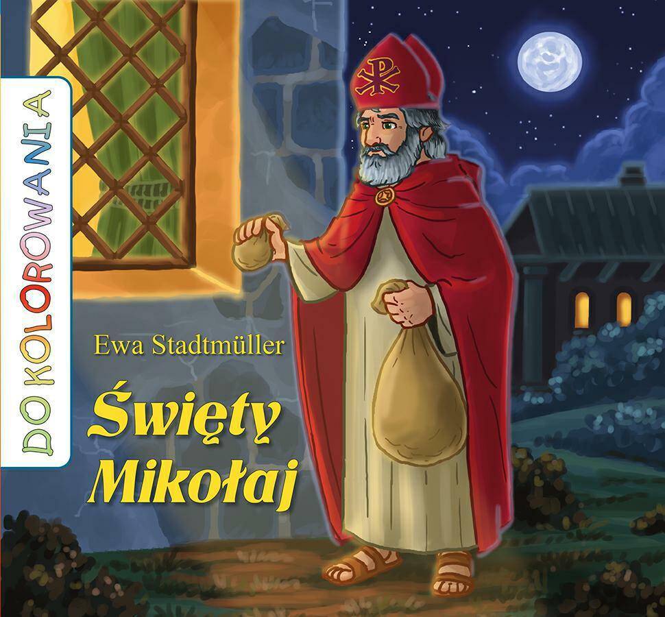 Św. Mikołaj - kolorowanka