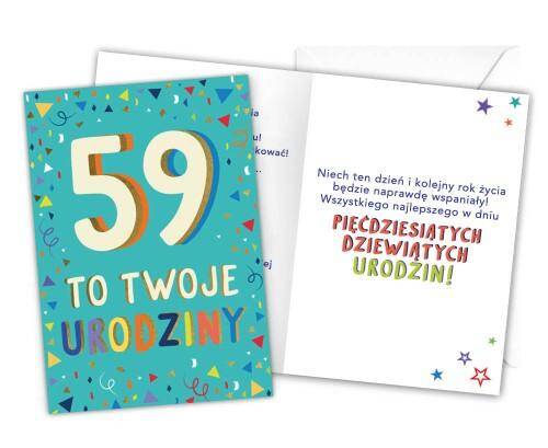 Karnet LKL-064 59 urodziny