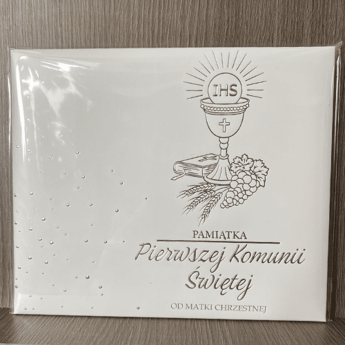 Książeczka A4 Pamiątka Komunii od Matki Chrzestnej
