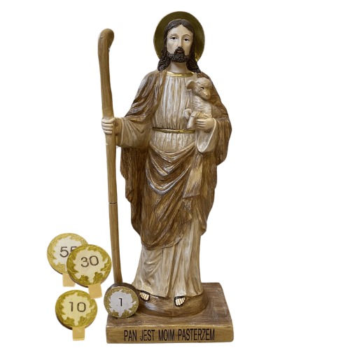 Figura Dobry Pasterz 25 rocznica 50cm