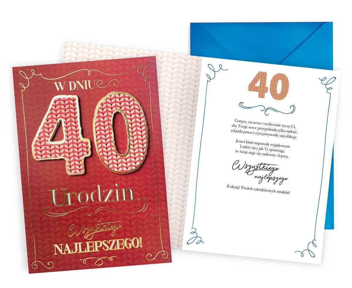 Karnet DKP-022 Urodziny 40-latka