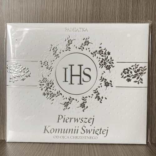 Książeczka A4 Pamiątka Komunii od Ojca Chrzestnego