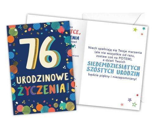 Karnet LKL-083 76 urodziny