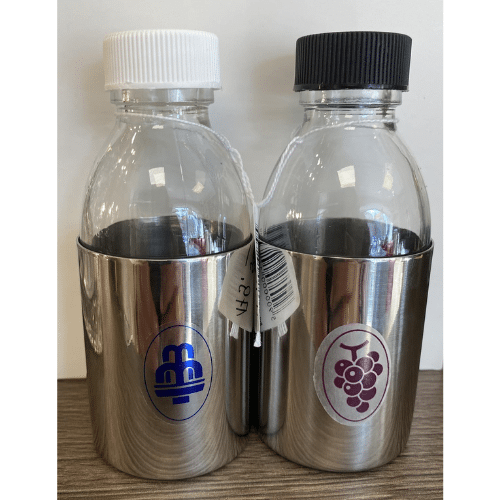 Butelki wino+woda 12,5x5cm kpl