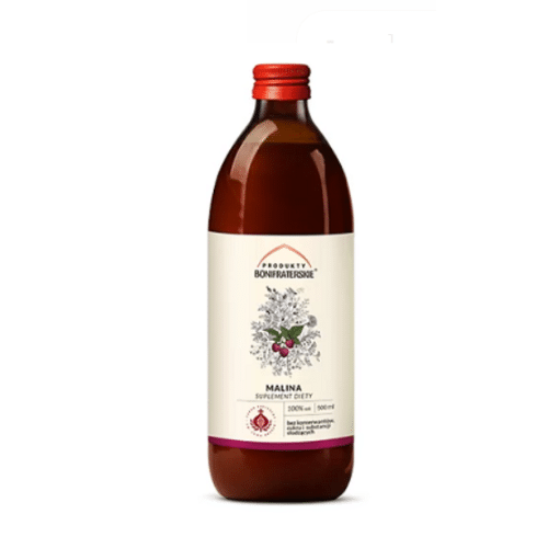 Malina 500ml - Sok Bonifraterski - odporność
