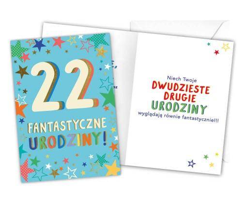 Karnet LKL-024 22 urodziny