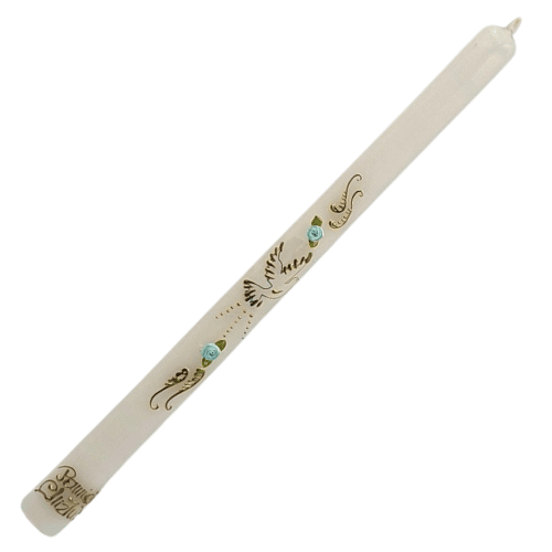 Świeca 1353 Chrzest niebieska