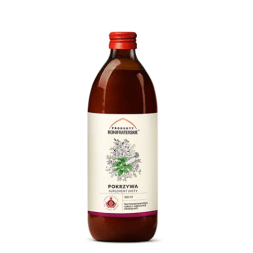 Pokrzywa 500ml - Sok Bonifraterski - usuwanie z organizmu szkodliwych produktów