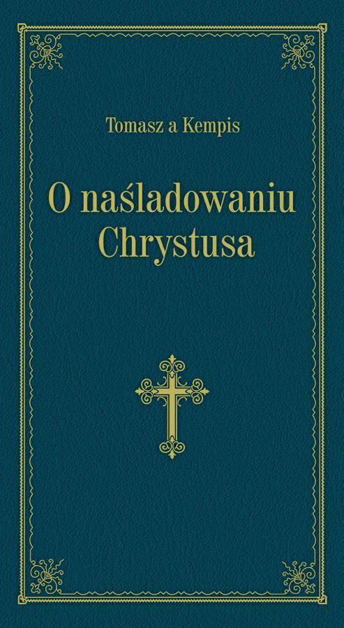 O naśladowaniu Chrystusa - granat, złoc.