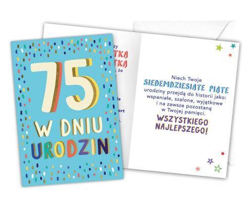 Karnet LKL-082 75 urodziny