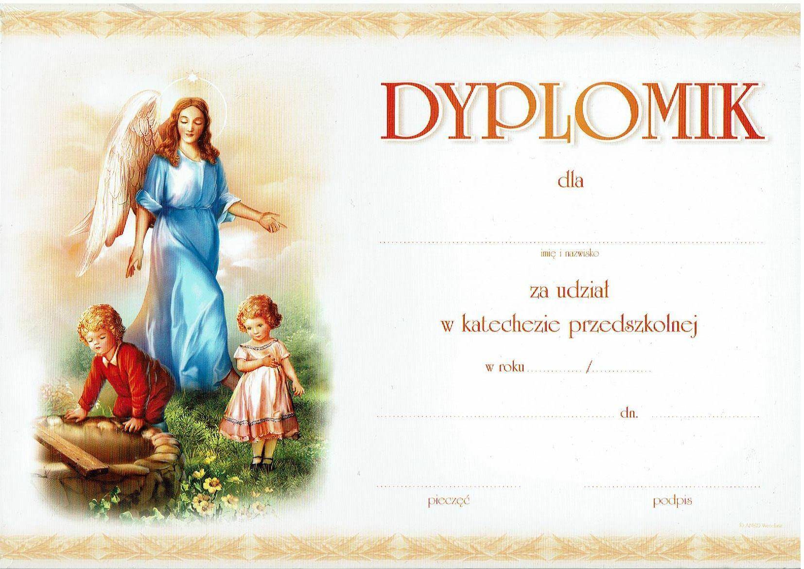 Dyplomik przedszkolaka (wzór 2)