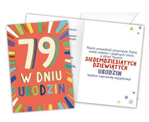 Karnet LKL-086 79 urodziny