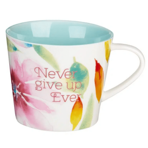 Kubek ceramiczny - Never give up