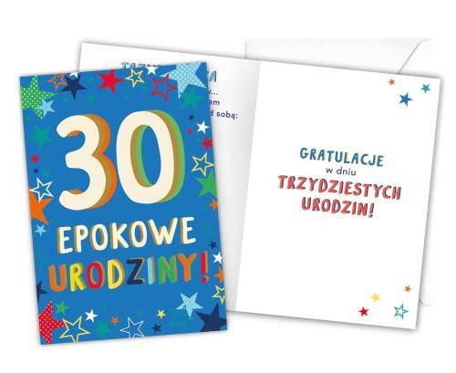 Karnet LKL-032 30 urodziny (męskie)