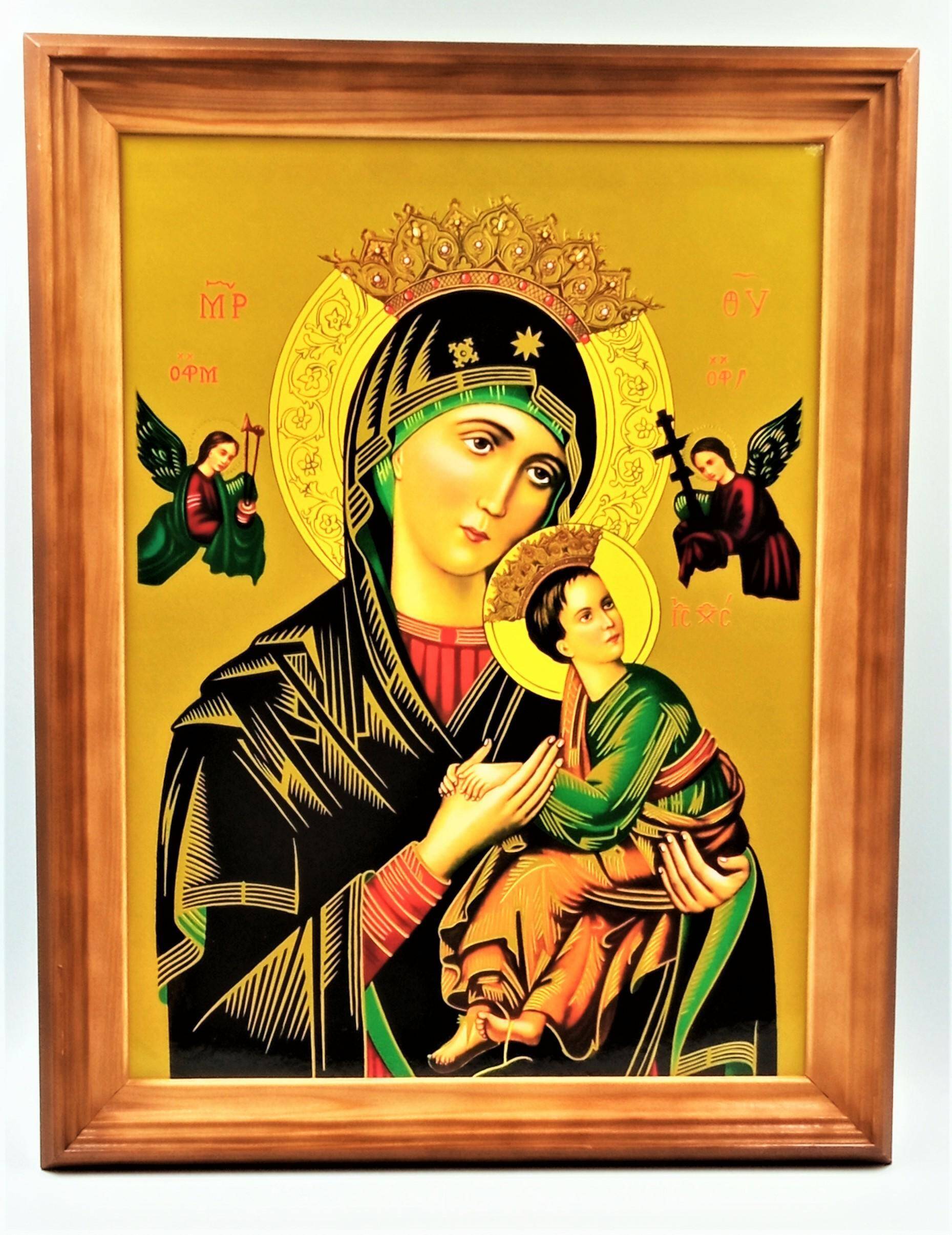 Obraz Św. Rodzina / MBN Pomocy / Św. JP II oledruk 45x35cm