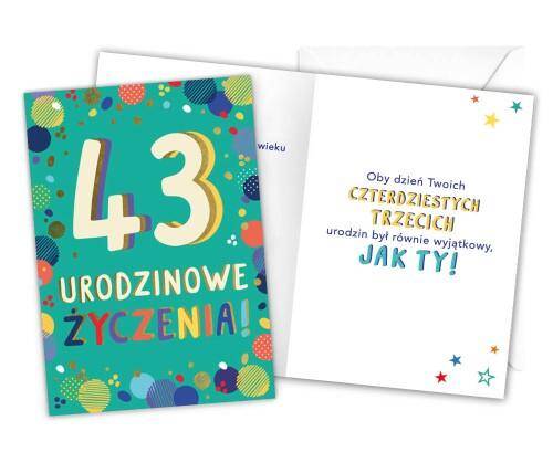 Karnet LKL-047 43 urodziny