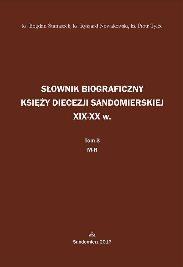 Słownik biograficzny księży... Tom 3