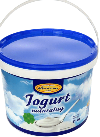 Włoszczowa Jogurt naturalny wiadro 11kg (Zdjęcie 1)