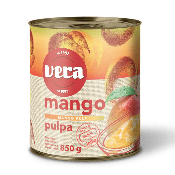 Pulpa z mango Alphonso 850g Vera