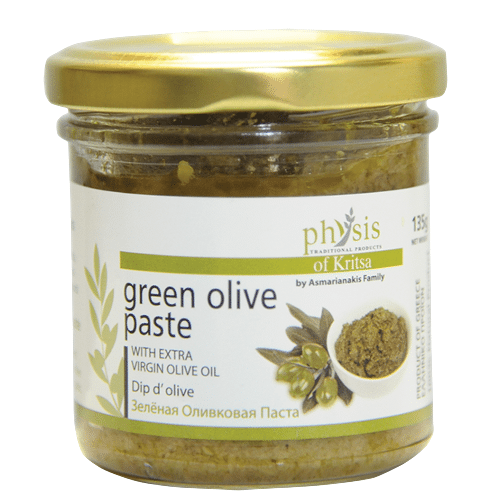 Pasta oliwkowa pikantna 135 g Physis (Zdjęcie 1)