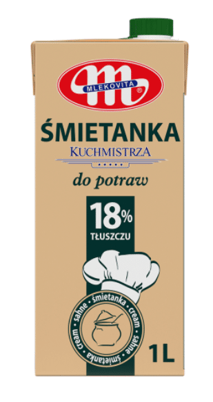 Mlekov. Śmietanka UHT Kuchmistrza 18% 1l