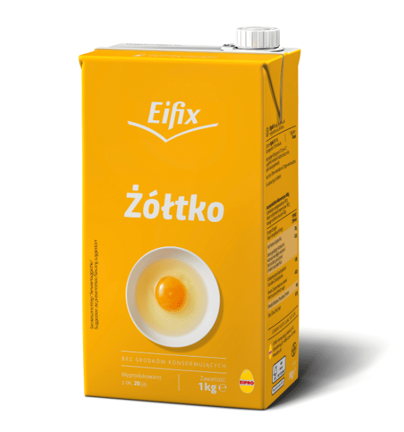 Żółtko pasteryzowane, płynne 1kg Eifix