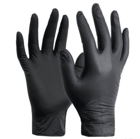 Rękawiczki nitrylowe czarne L 100szt.