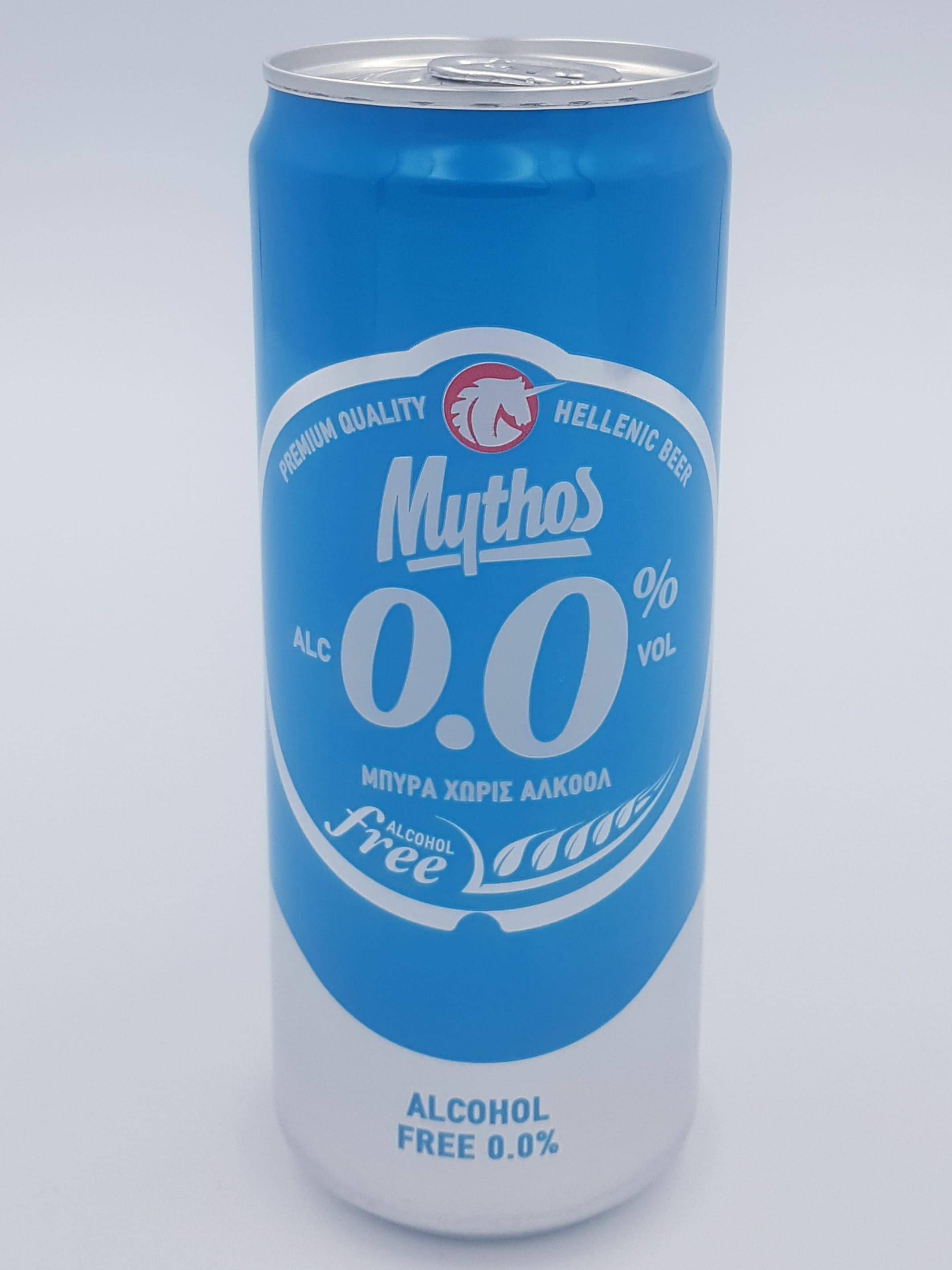 Piwo Mythos b/alc 0,0% puszka 330 ml
