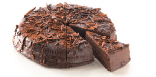 Vandemoortelle Tort czekoladowy z krem ganach 1320g/4szt