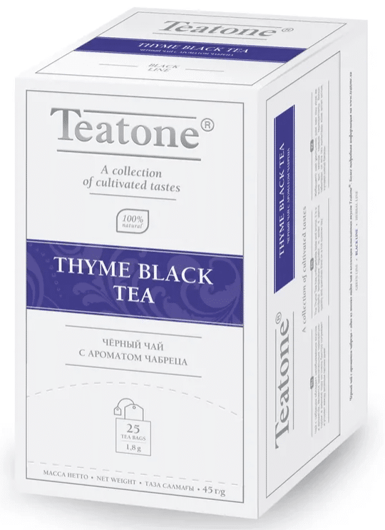 Teatone Herbata czarnaz tymiank kop. 25x1,8g 134