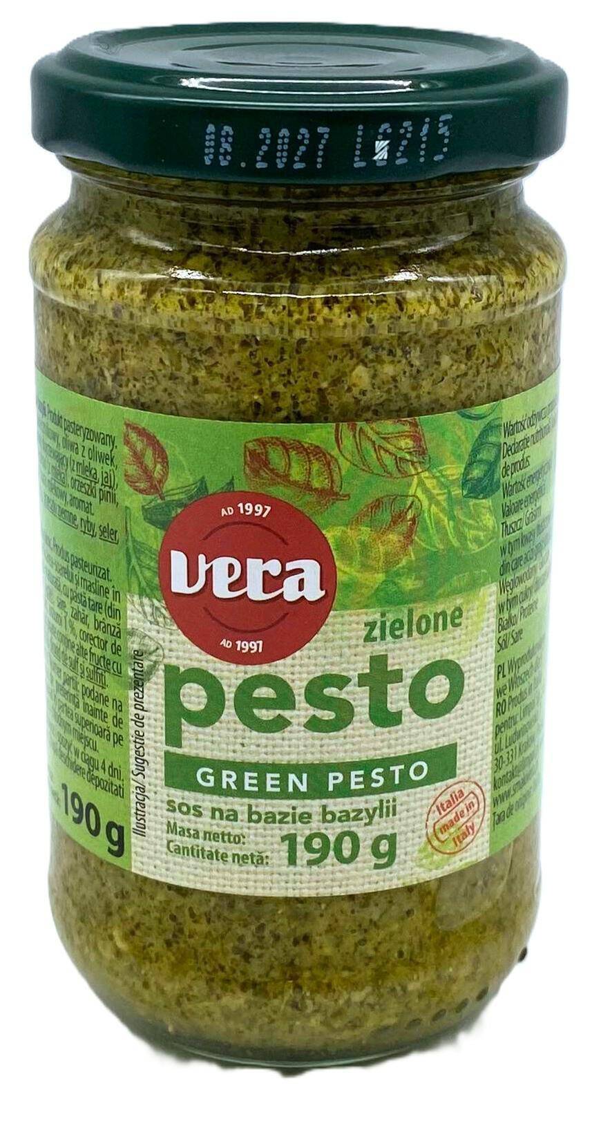 Pesto zielone bazyliowe 190 g Vera