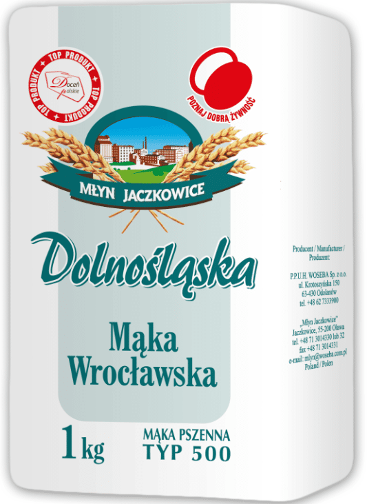 Mąka wrocławska typ 500 1kg